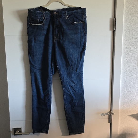 Good American Good Legs Indigo Denim Jeans - Picture 1 of 3
